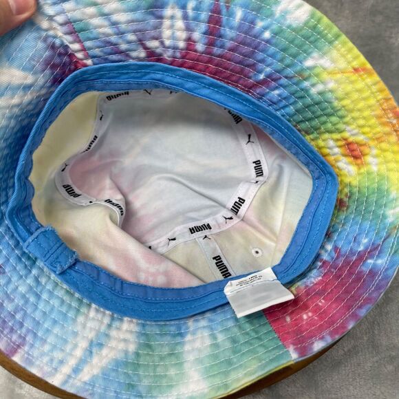 Lot of 2 Bucket Hats Tie Dye Floral Embroidered Cotton Summer Vacation Hippie - Picture 6 of 16